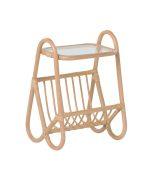 籐製客廳書報邊桌