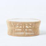 籐製客廳圓桌茶几