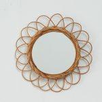 籐製牆面鏡（向日葵款）