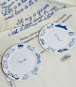 塗鴉版貓咪狗勾圓盤